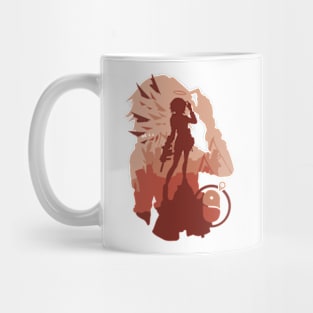 Exusiai Minimalist Silhouette Art Mug